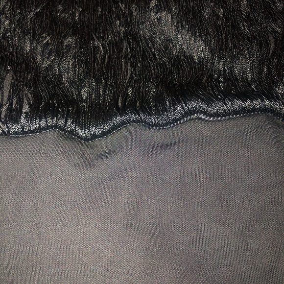 Ella Moss black size Small black fringe camisole dress up or down NWOT - Picture 5 of 10